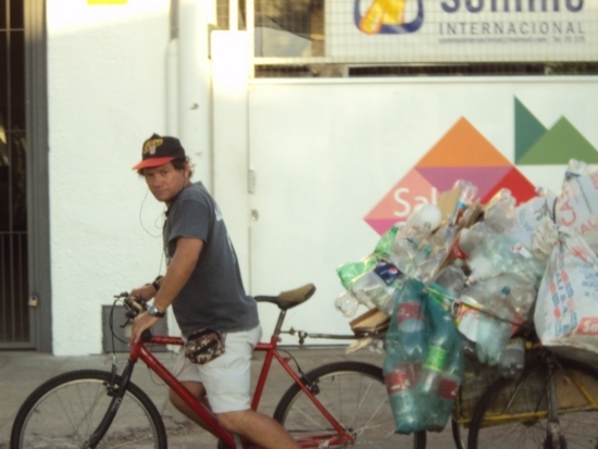 Salto, Uruguay Travel Photo Memories. Bottle Collector in Salto