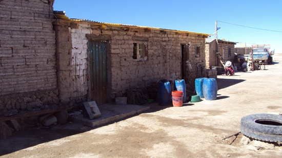 Houses off the Main Street in Colchani