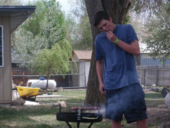 Awesome Teen Grilling Mother's Day Barbecue